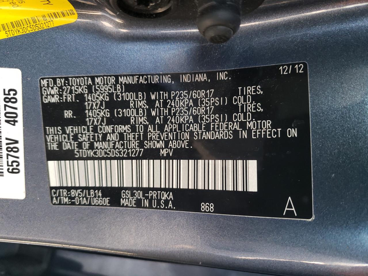 2013 Toyota Sienna - Image 14