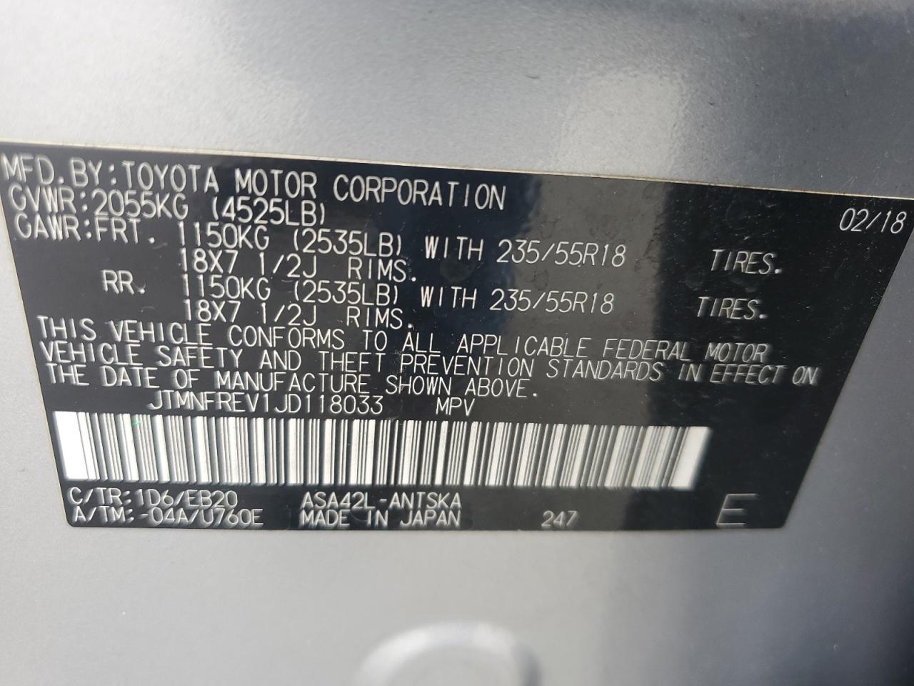 2018 Toyota RAV 4 - Image 13