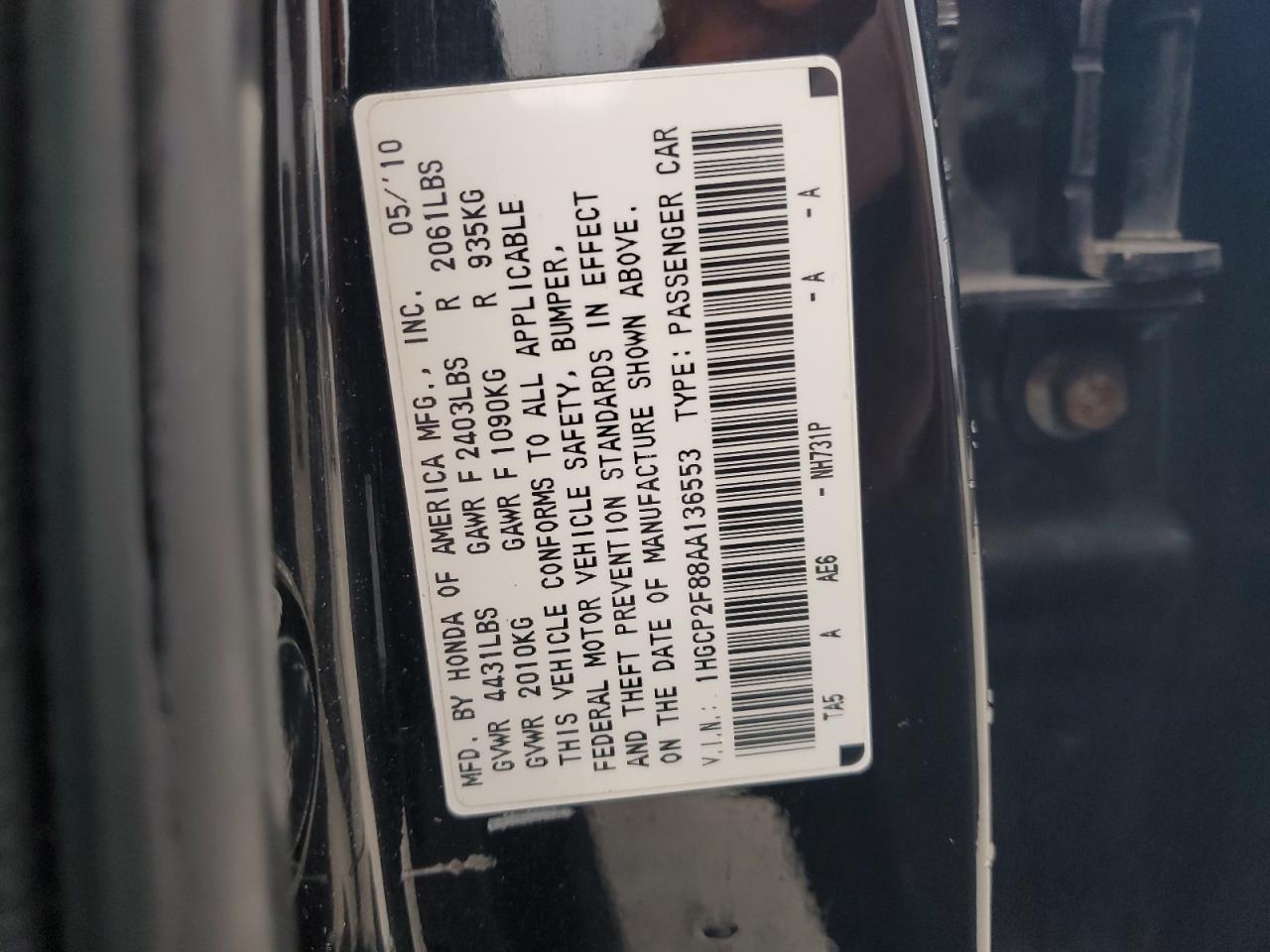 2010 Honda Accord - Image 12