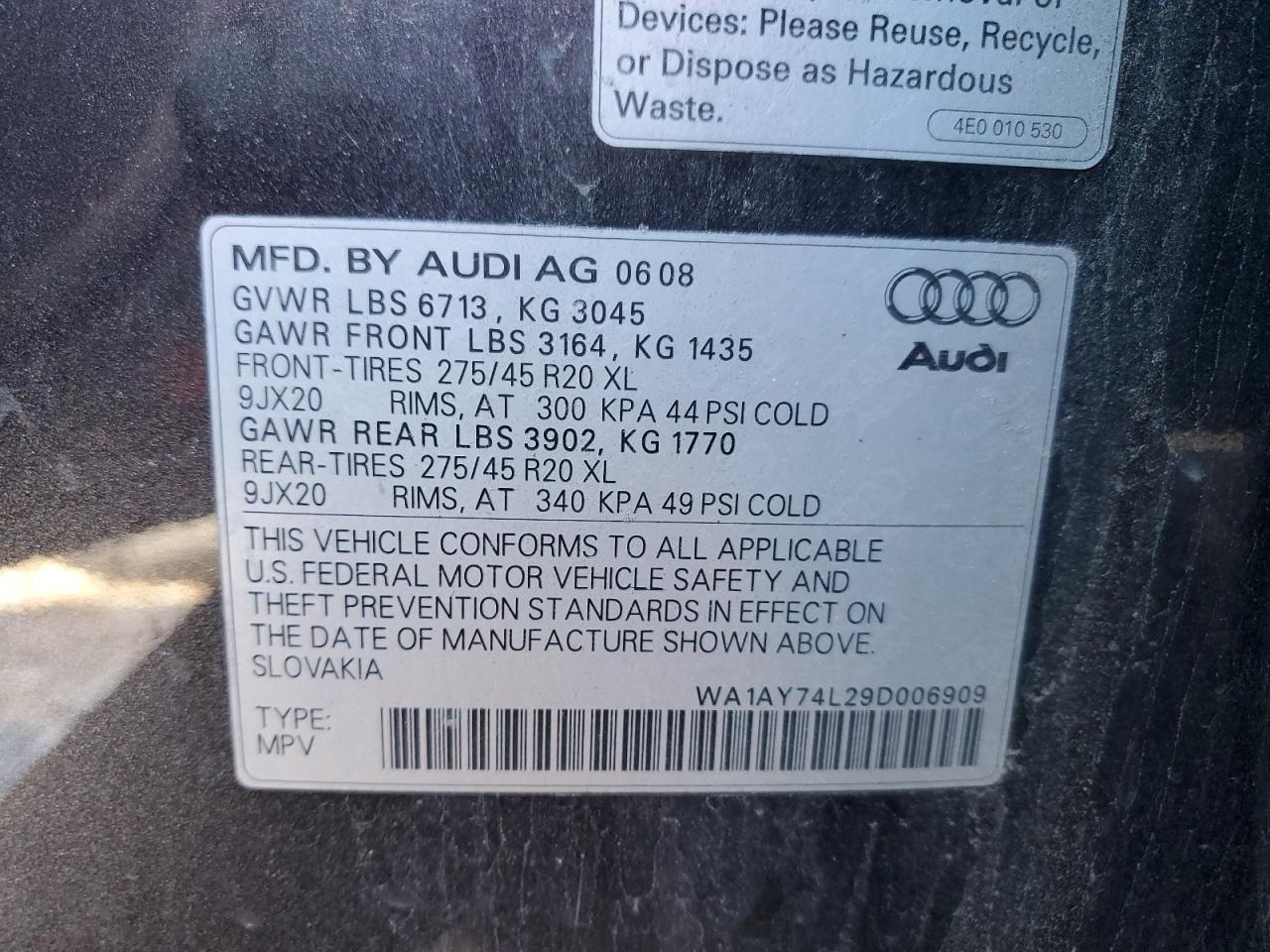 2009 Audi Q7 - Image 12