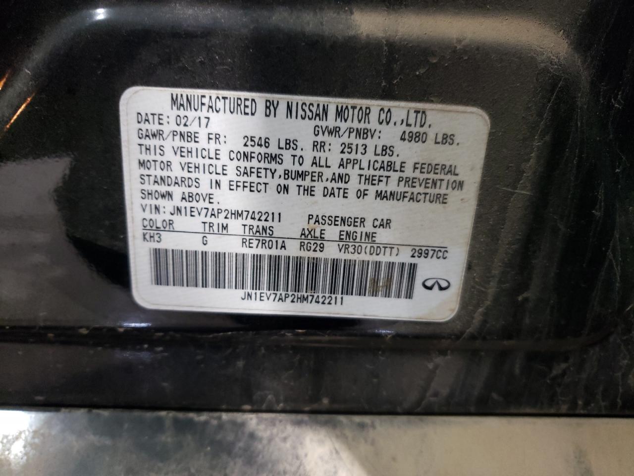 2017 Infiniti Q50 - Image 12