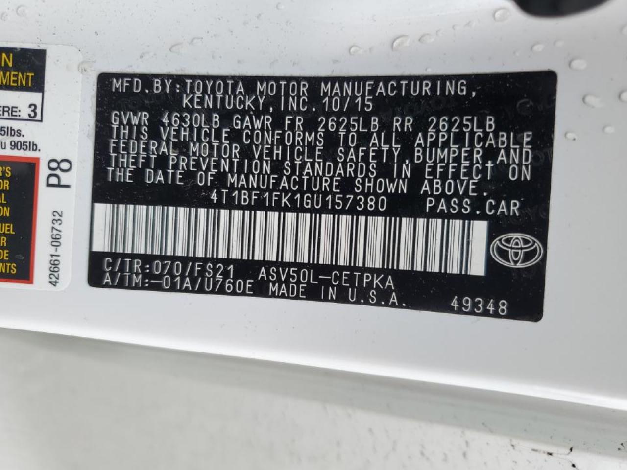 2016 Toyota Camry - Image 12