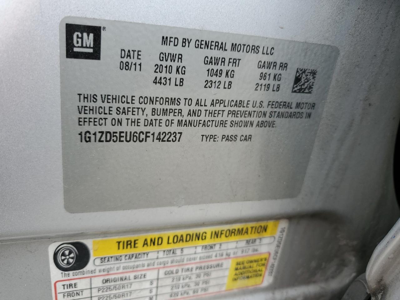 2012 Chevrolet Malibu - Image 12