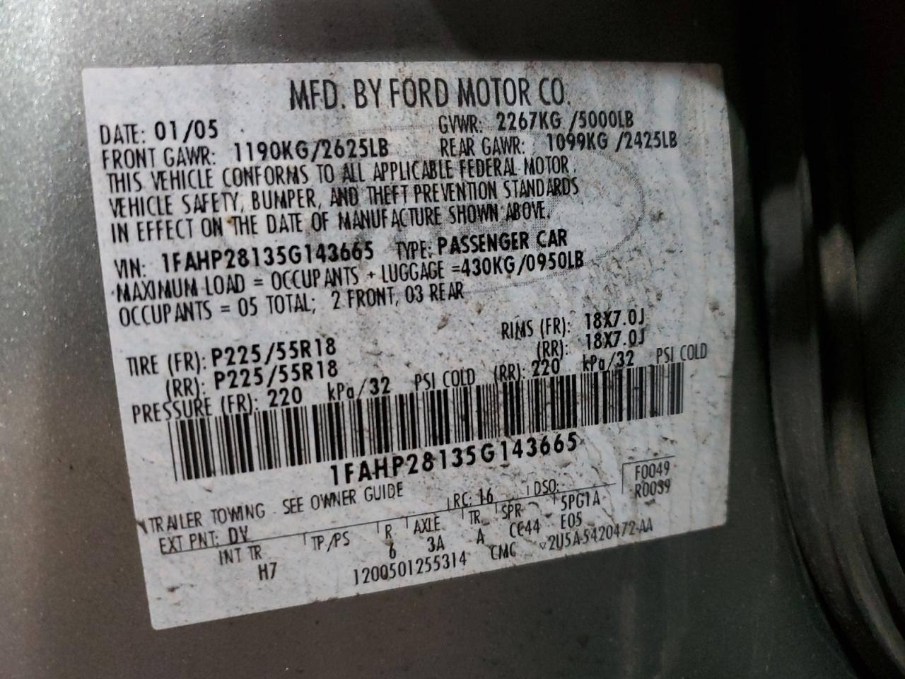 2005 Ford Five Hundred - Image 12