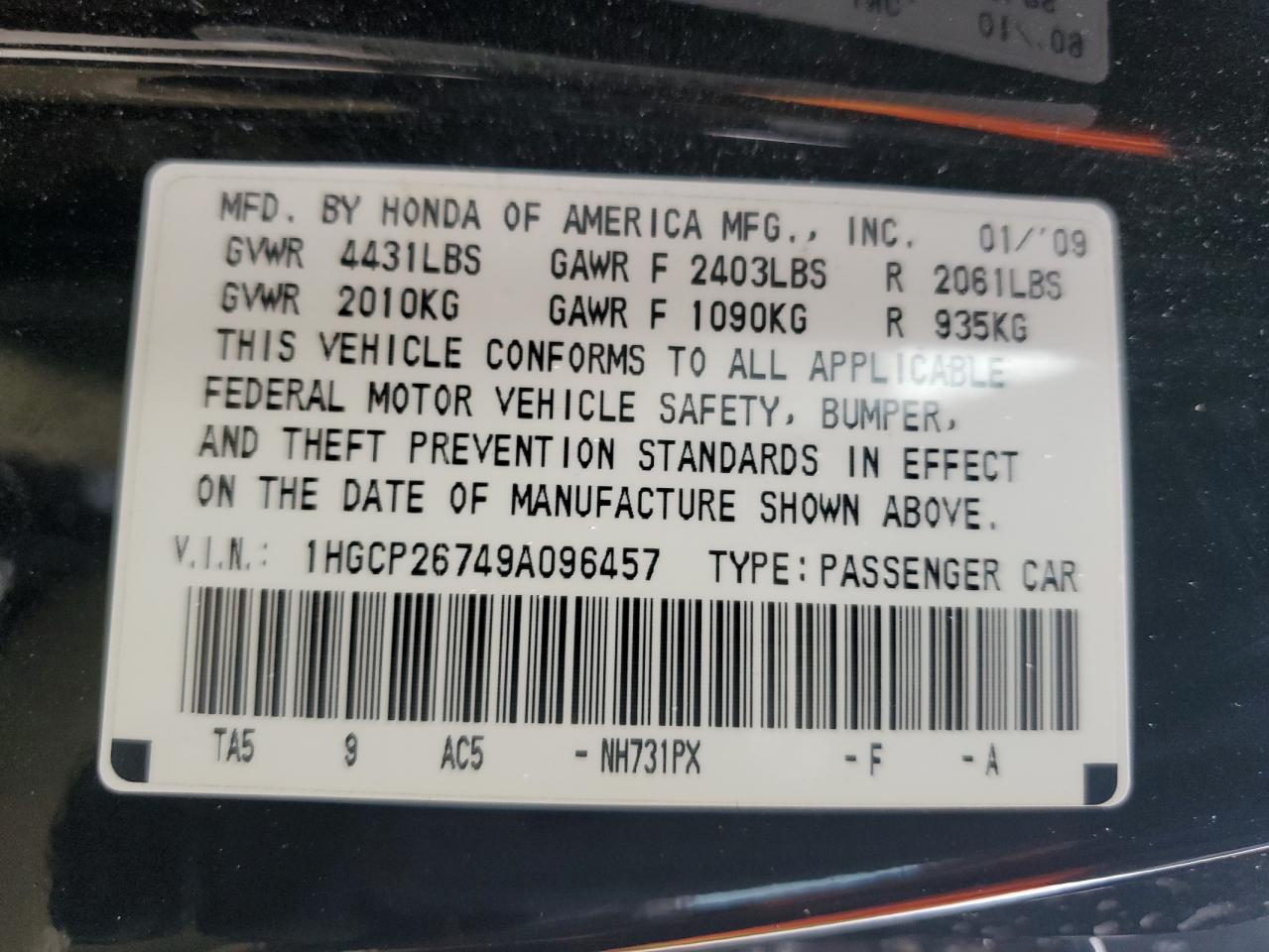 2009 Honda Accord - Image 12
