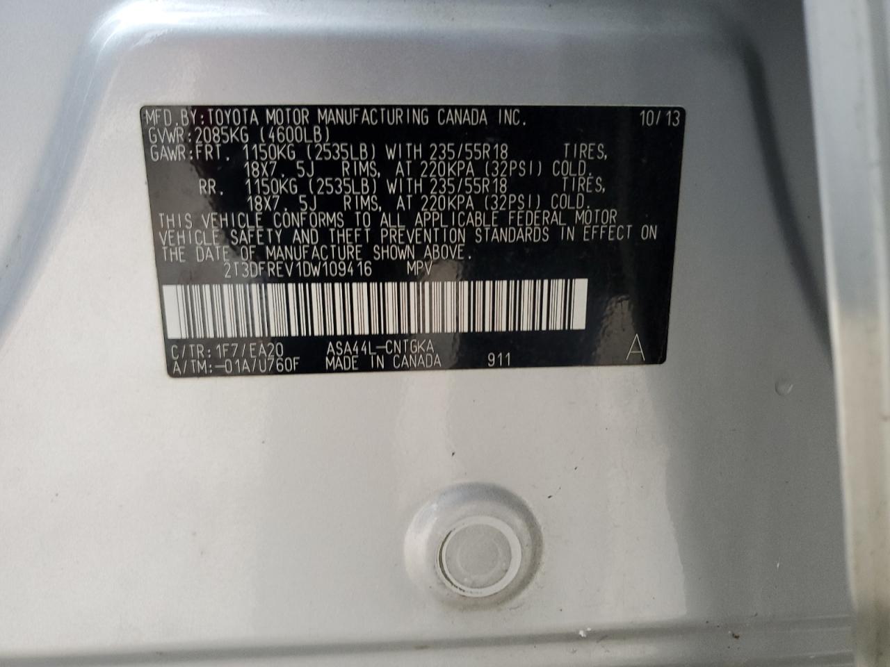 2013 Toyota RAV 4 - Image 13