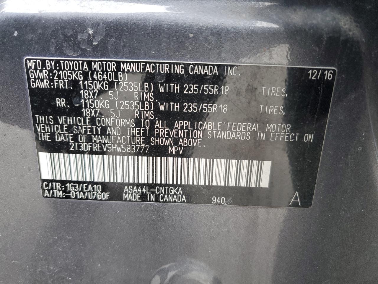 2017 Toyota RAV 4 - Image 15