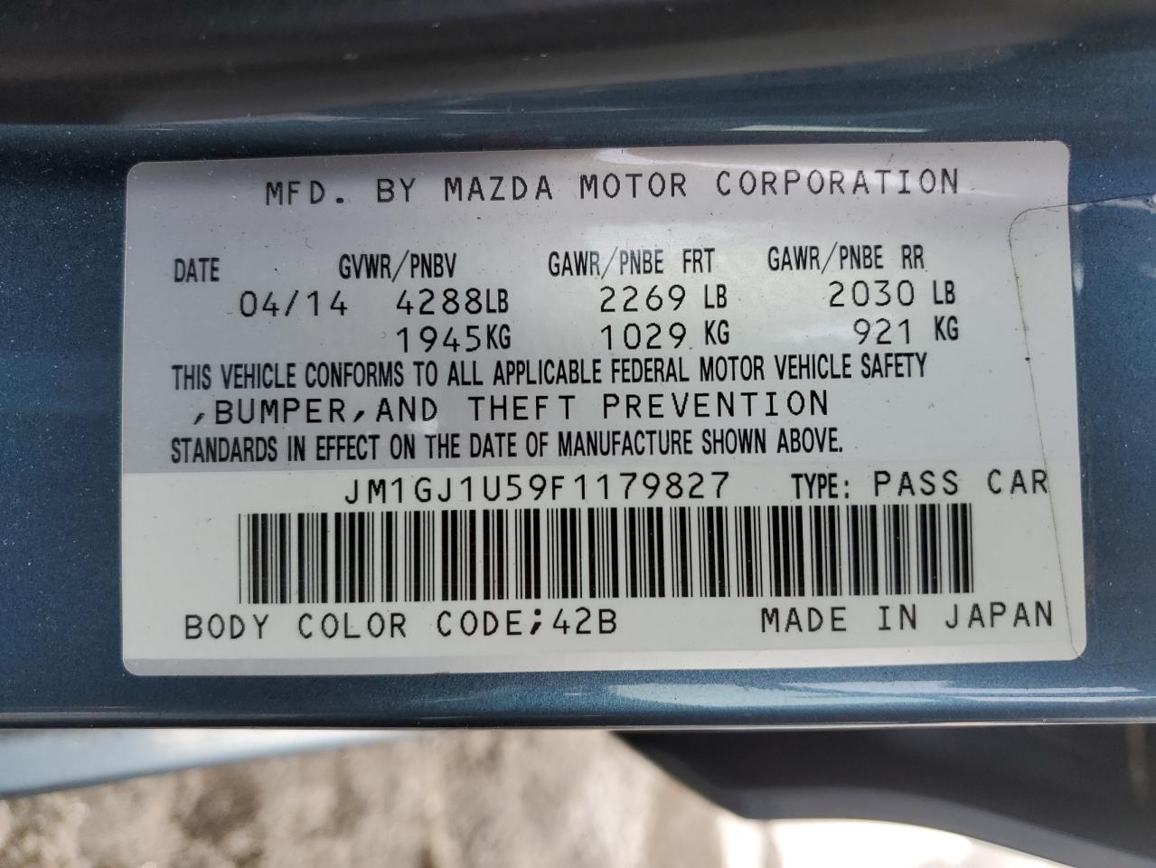 2015 Mazda 6 - Image 12