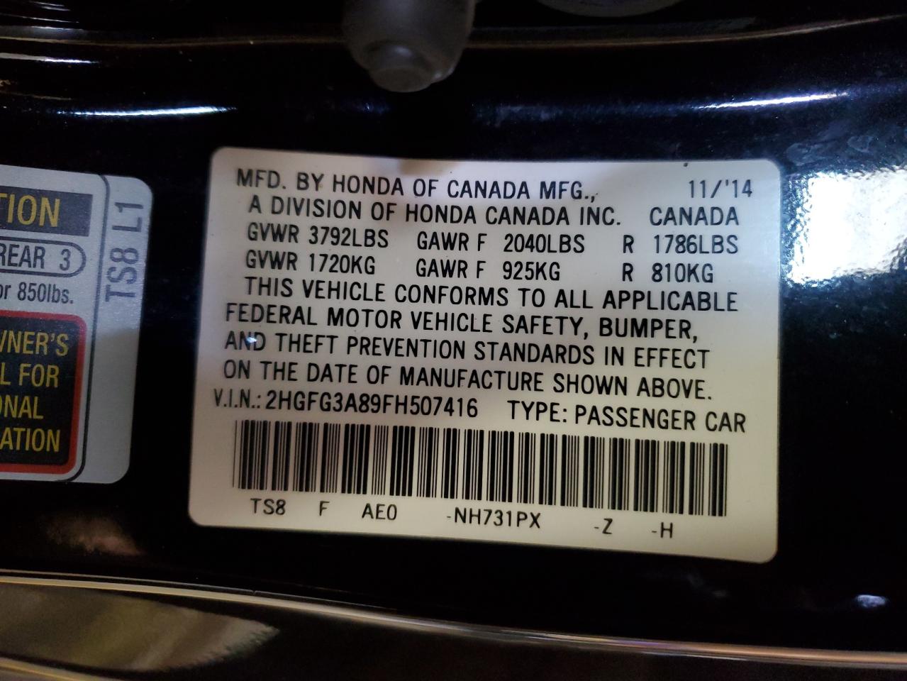 2015 Honda Civic - Image 12