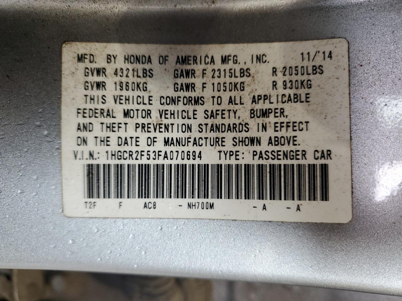 2015 Honda Accord - Image 13