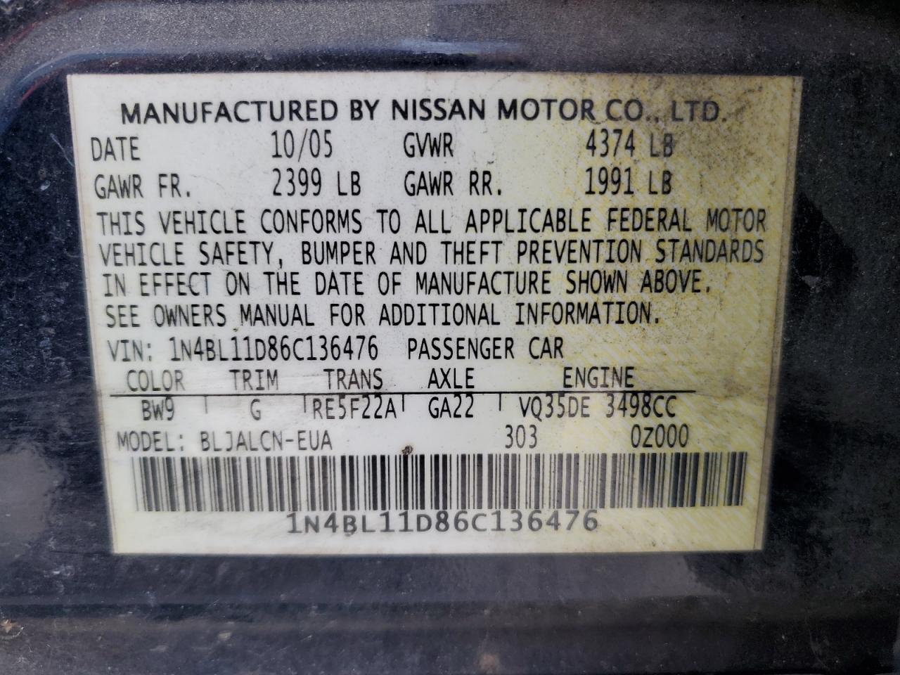 2006 Nissan Altima - Image 12