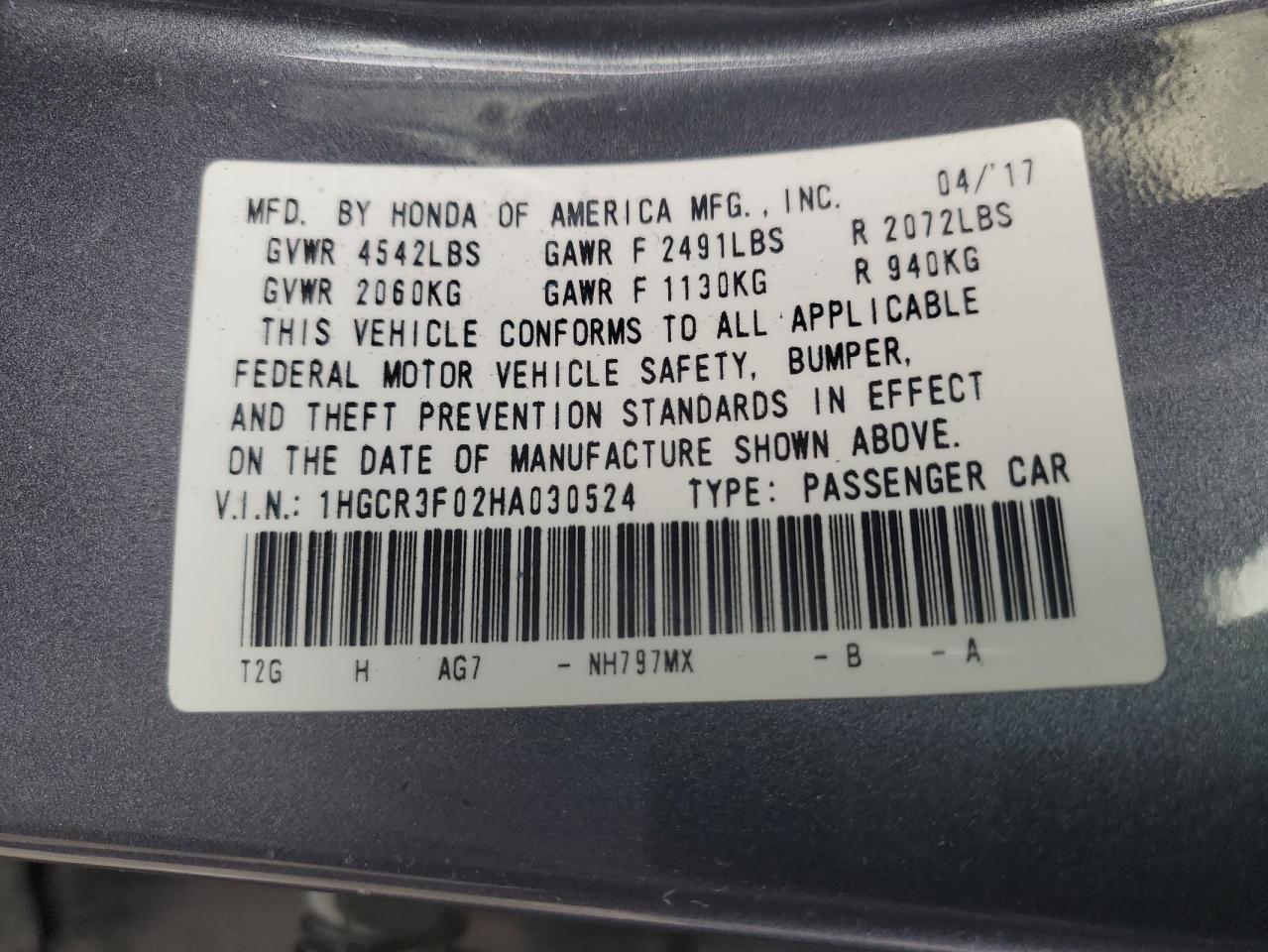 2017 Honda Accord - Image 14