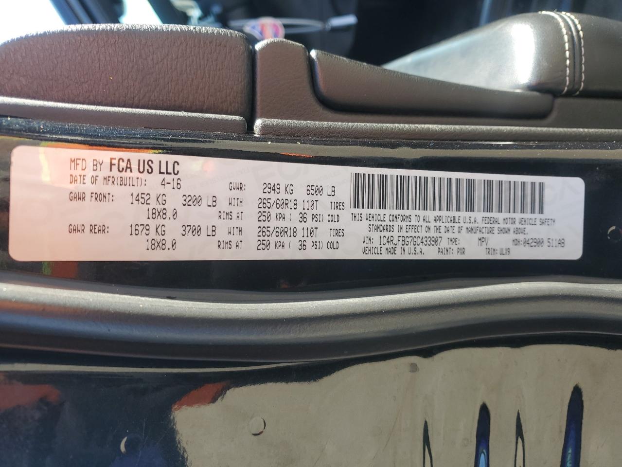 2016 Jeep Grand Cherokee - Image 13