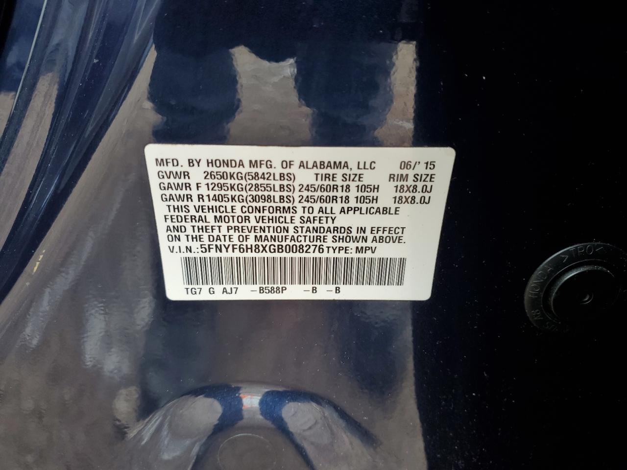2016 Honda Pilot - Image 14