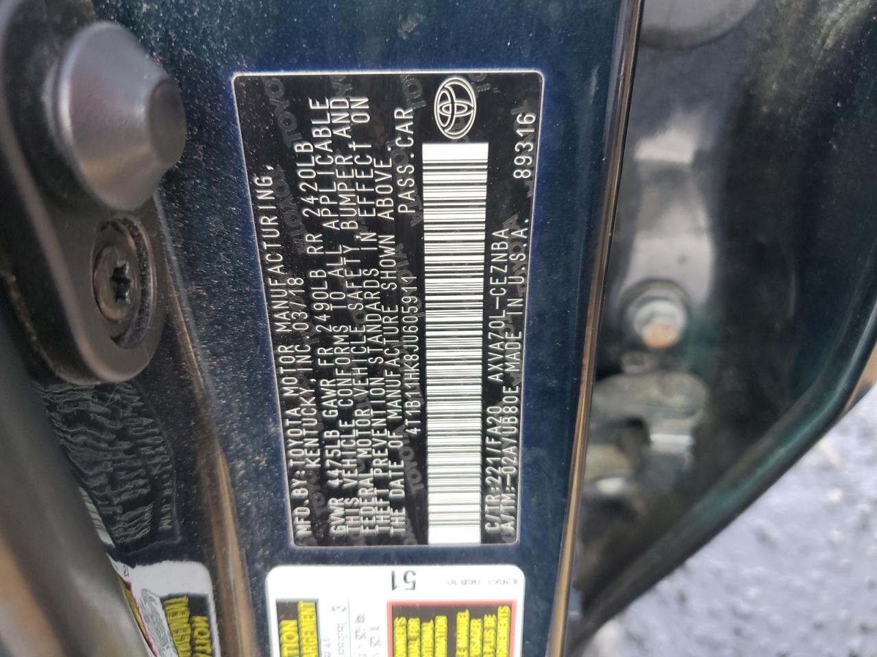 2018 Toyota Camry - Image 13