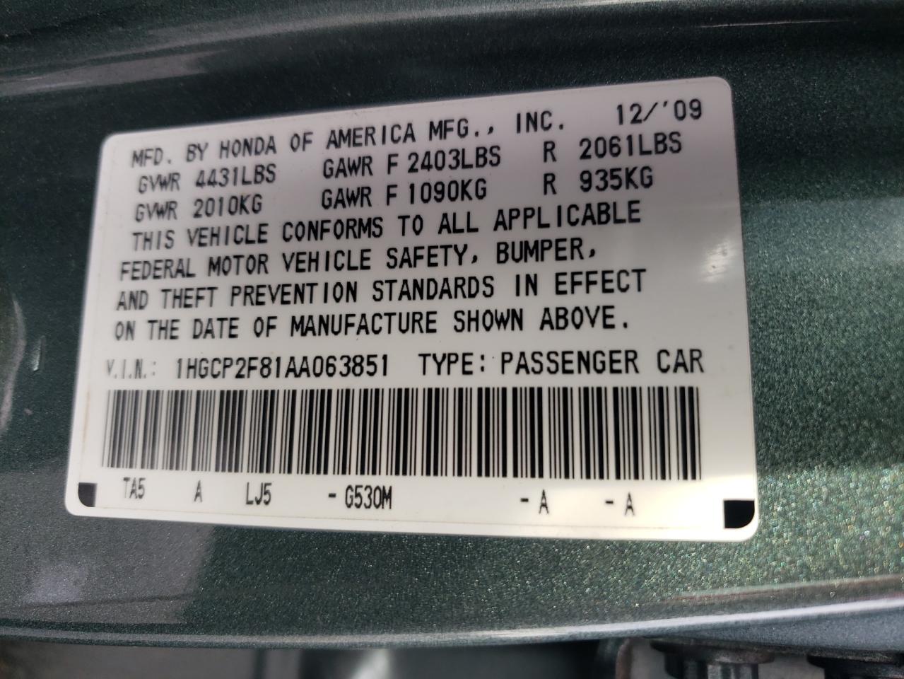 2010 Honda Accord - Image 12
