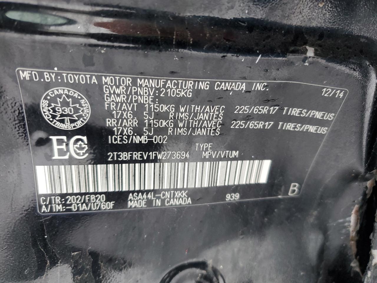 2015 Toyota RAV 4 - Image 13