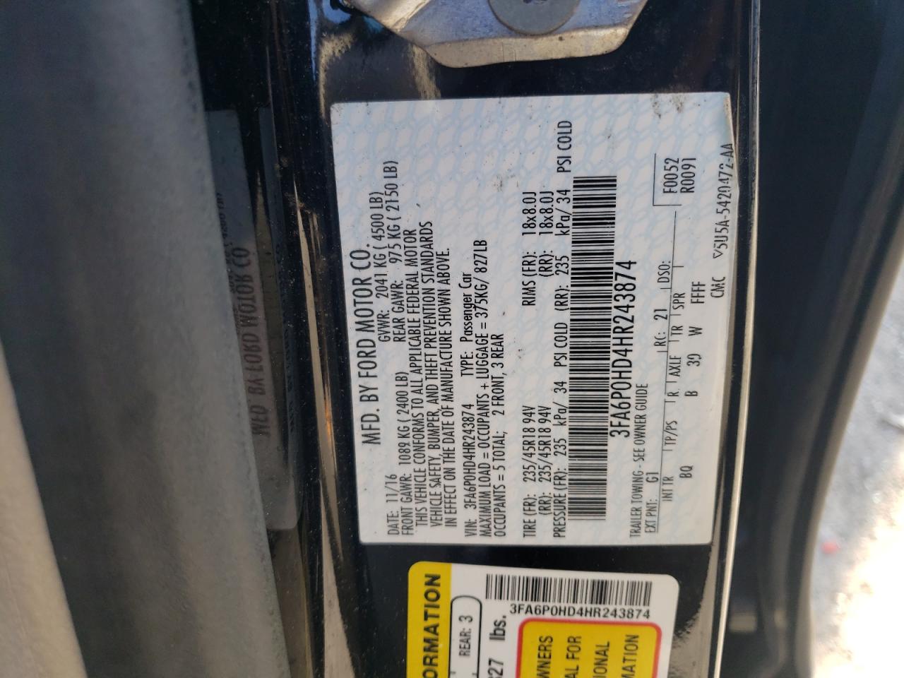 2017 Ford Fusion - Image 12
