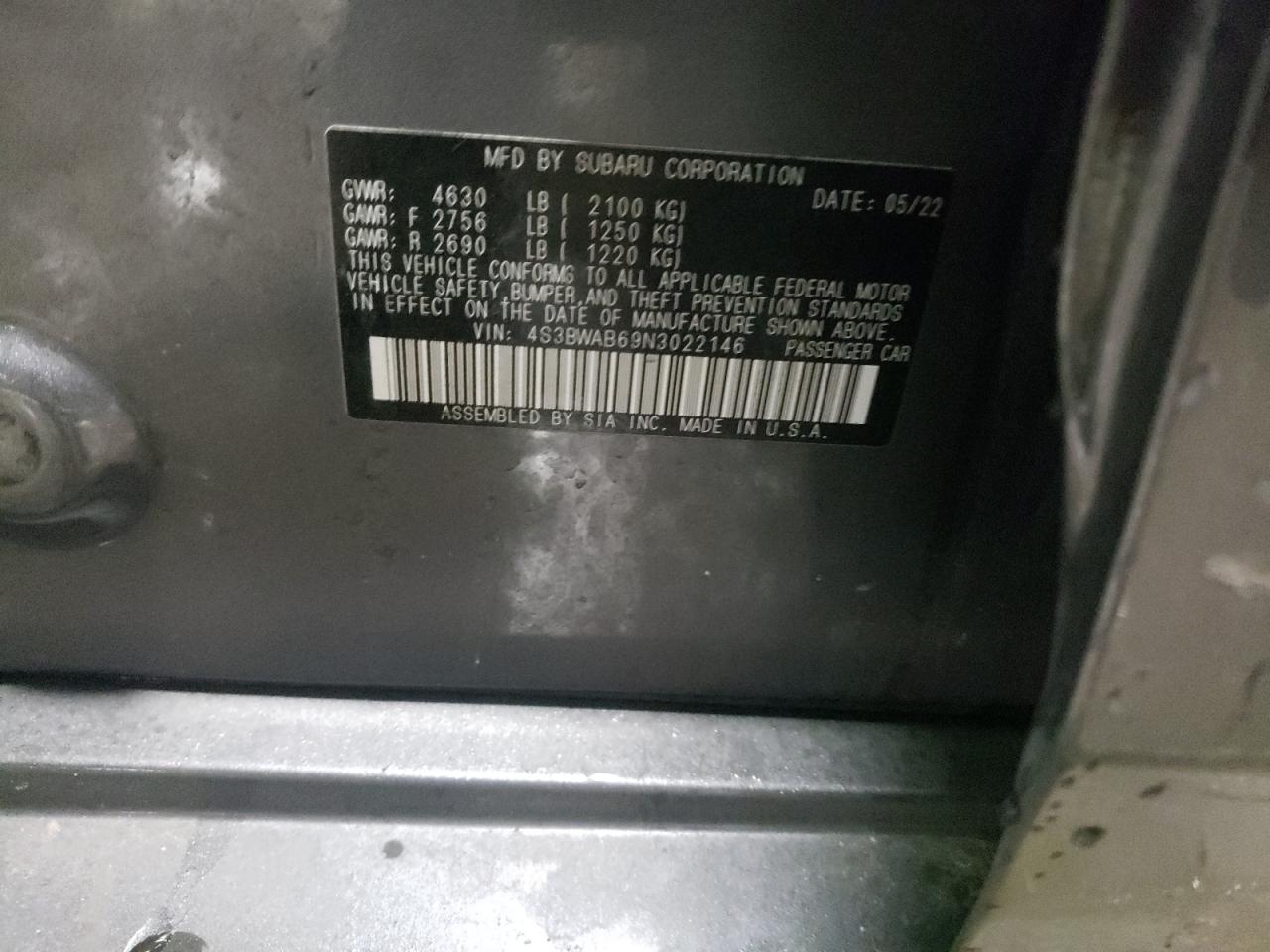 2022 Subaru Legacy - Image 12