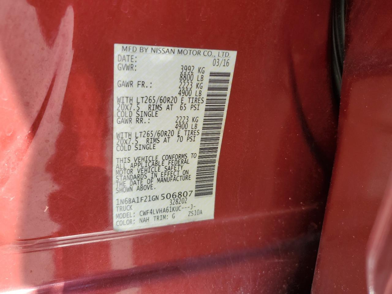 2016 Nissan Titan - Image 14
