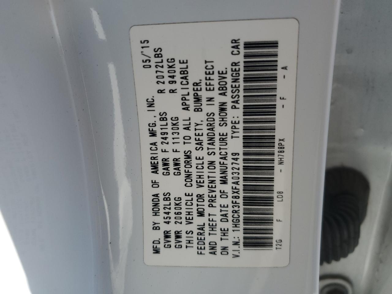 2015 Honda Accord - Image 12