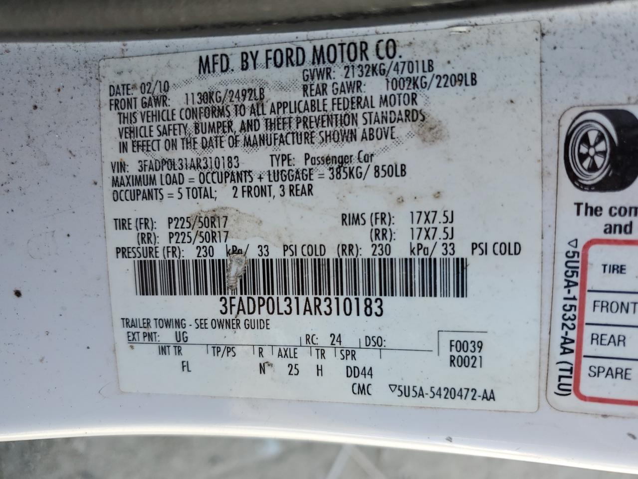 2010 Ford Fusion - Image 12