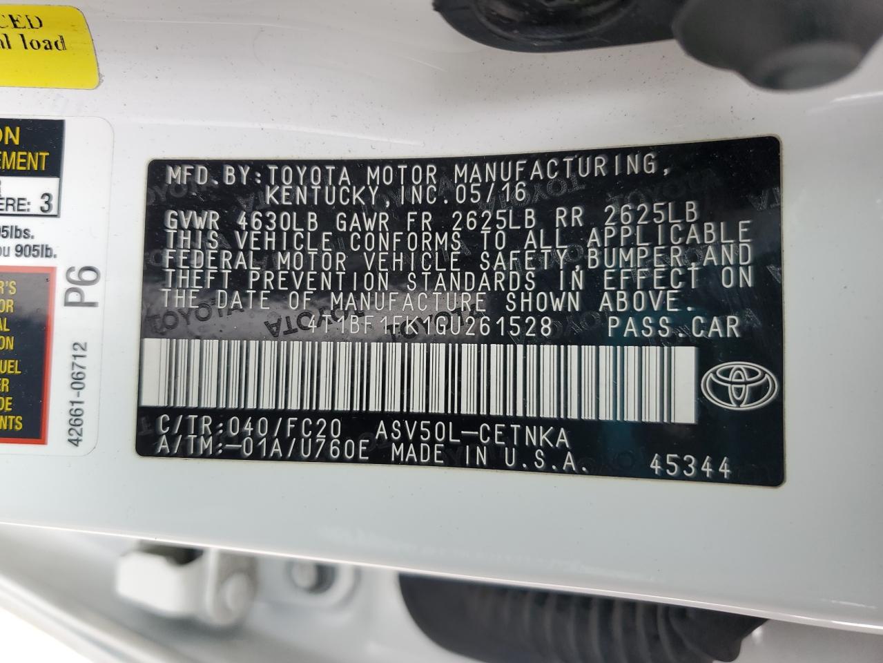 2016 Toyota Camry - Image 14