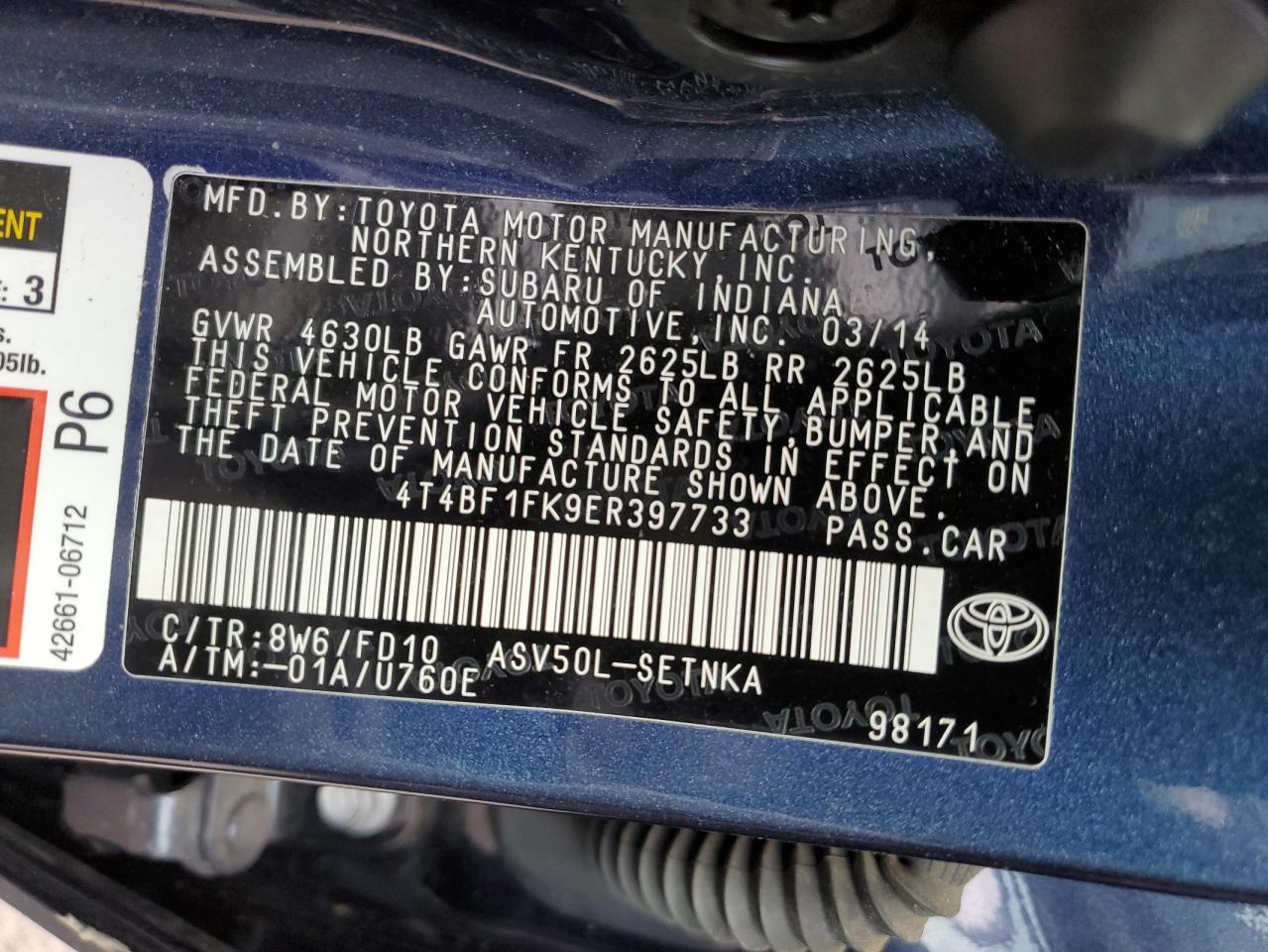 2014 Toyota Camry - Image 12