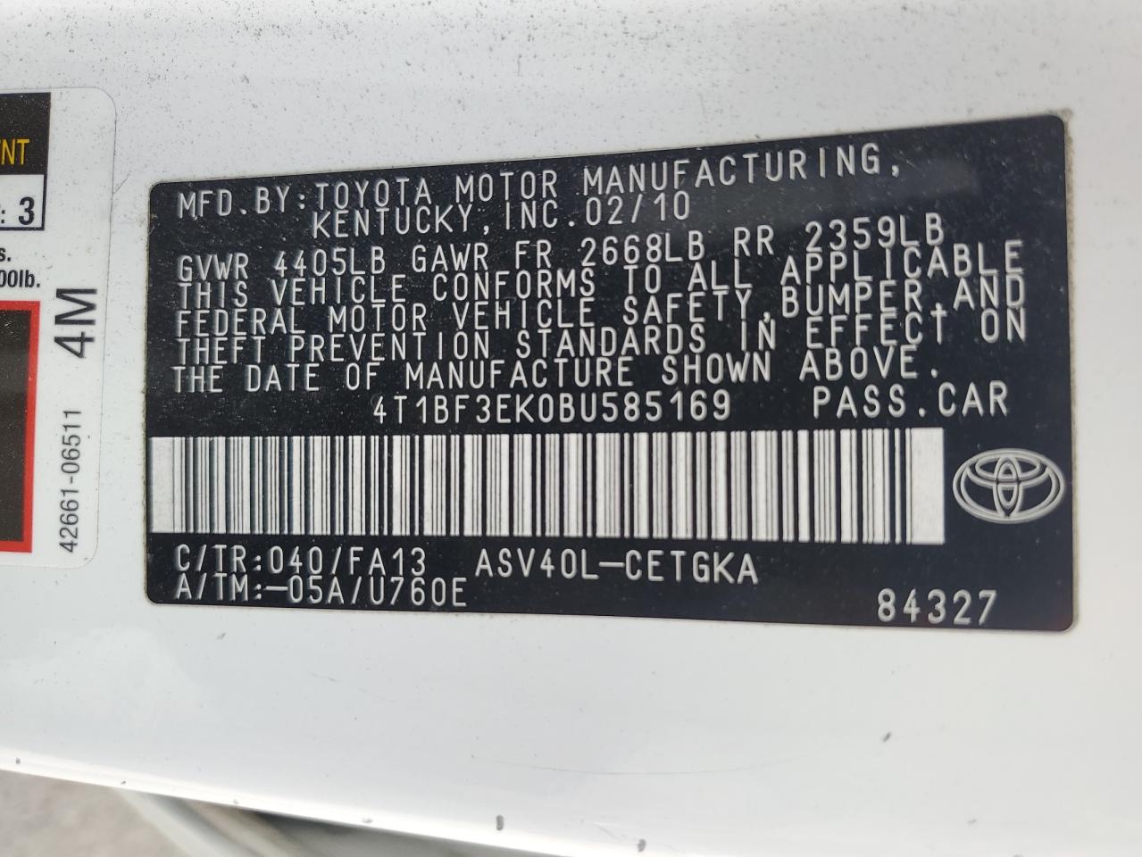 2011 Toyota Camry - Image 12