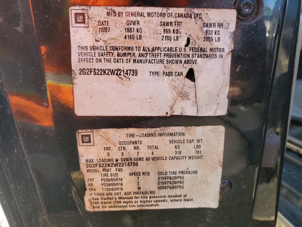 1998 Pontiac Firebird - Image 13