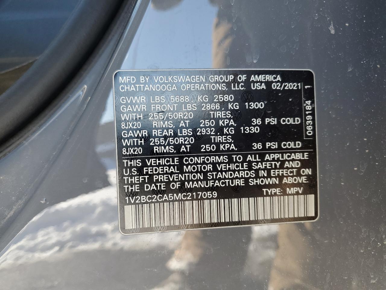 2021 Volkswagen Atlas - Image 13
