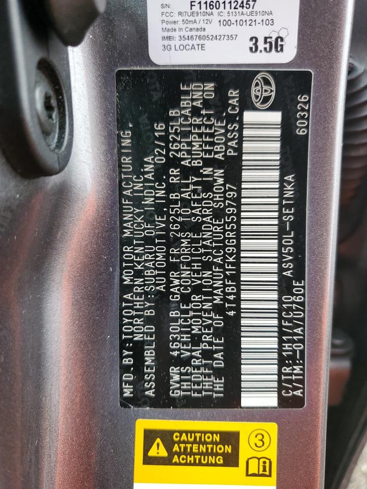 2016 Toyota Camry - Image 12