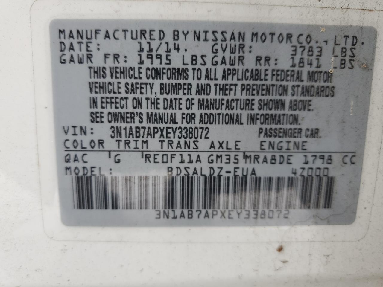 2014 Nissan Sentra - Image 12