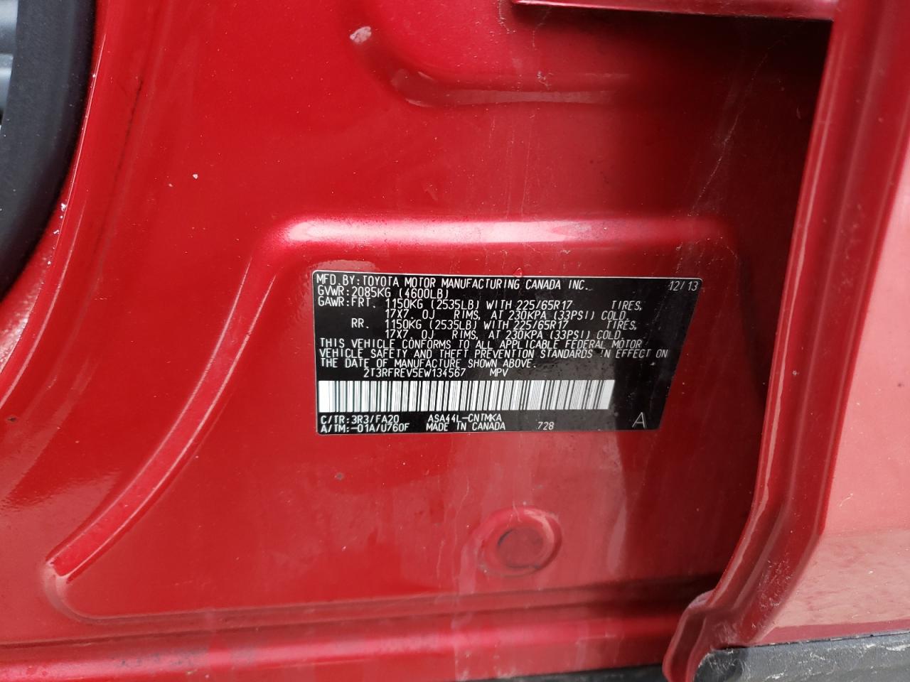 2014 Toyota RAV 4 - Image 13