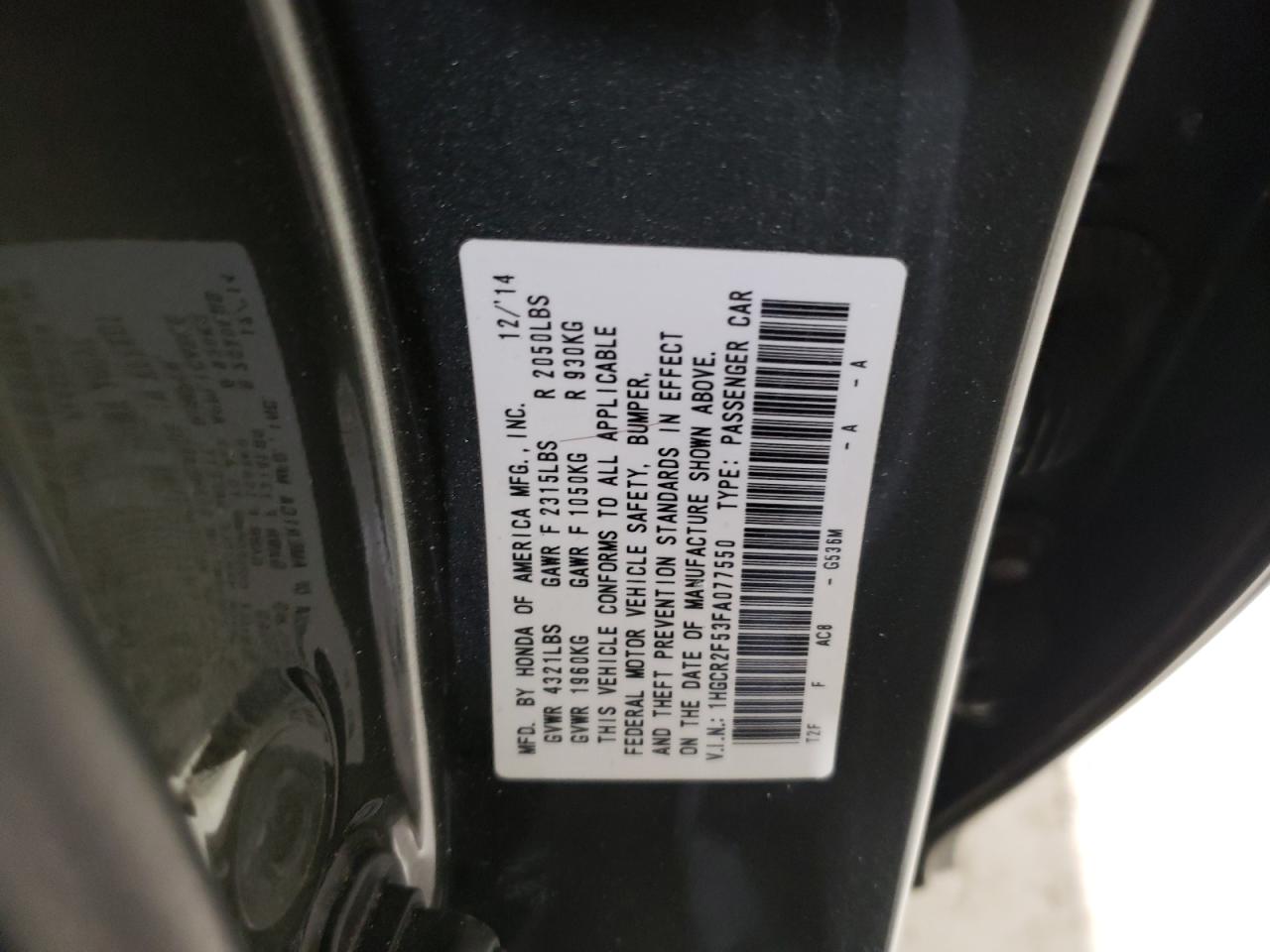 2015 Honda Accord - Image 13