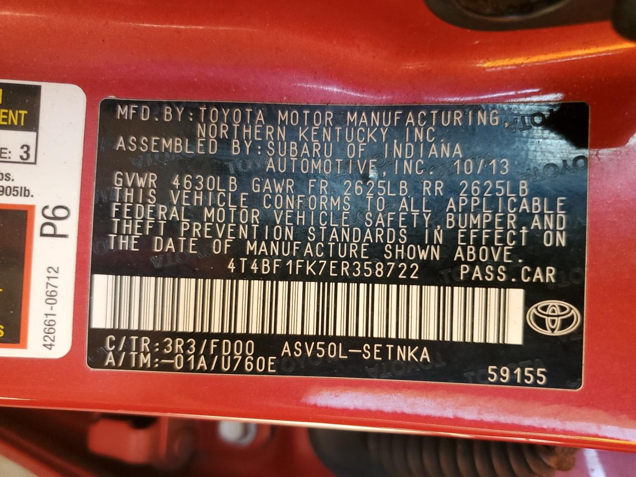 2014 Toyota Camry - Image 12