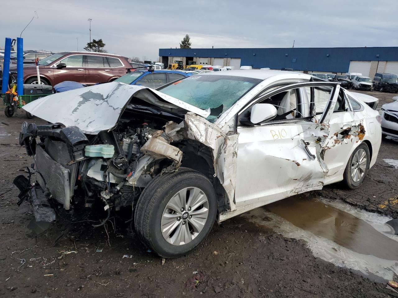 2019 Hyundai Sonata Hybrid zu verkaufen in Woodhaven, MI - All Over
