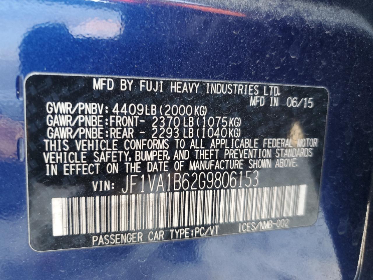 2016 Subaru WRX - Image 12