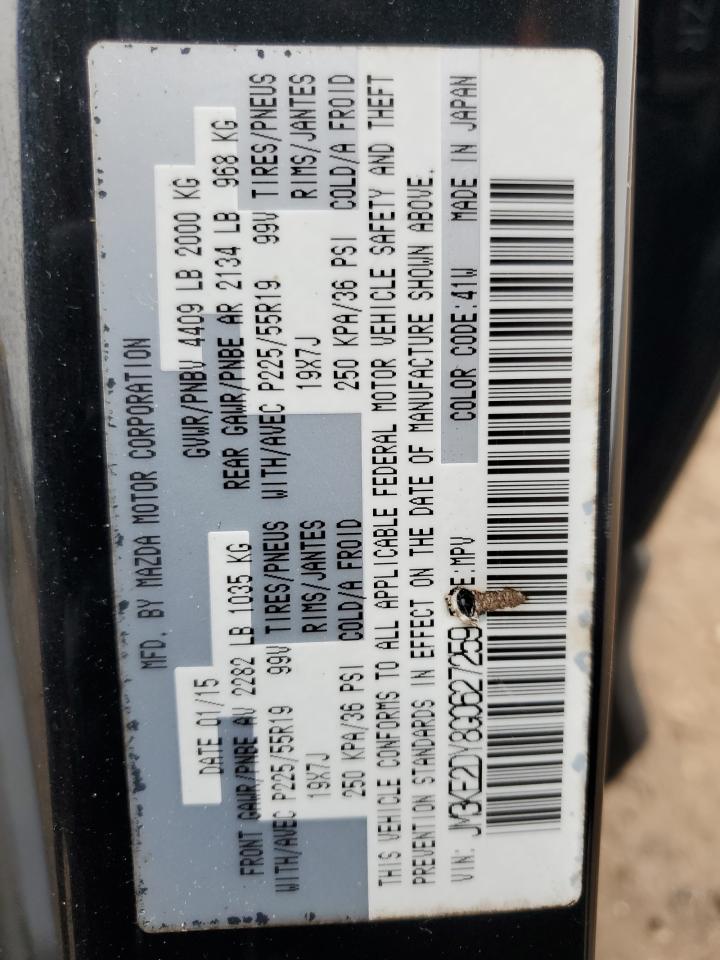 2016 Mazda Cx-5 Gt VIN: JM3KE2DY8G0627259 Lot: 47102805