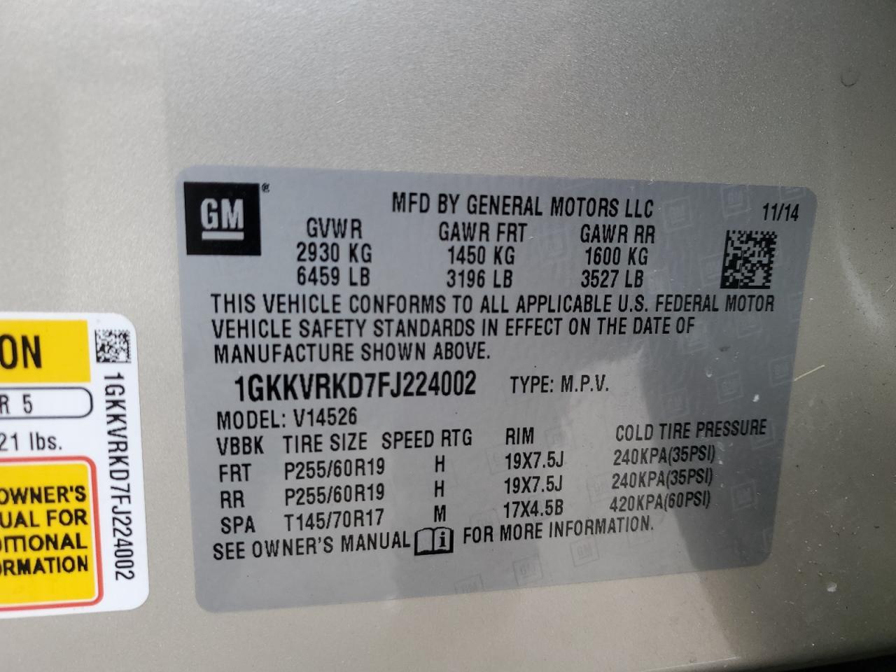 2015 GMC Acadia - Image 13