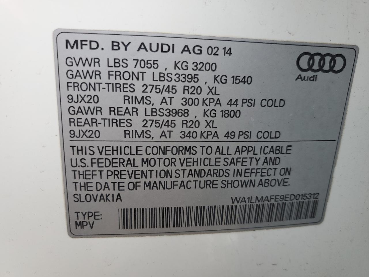 2014 Audi Q7 - Image 13
