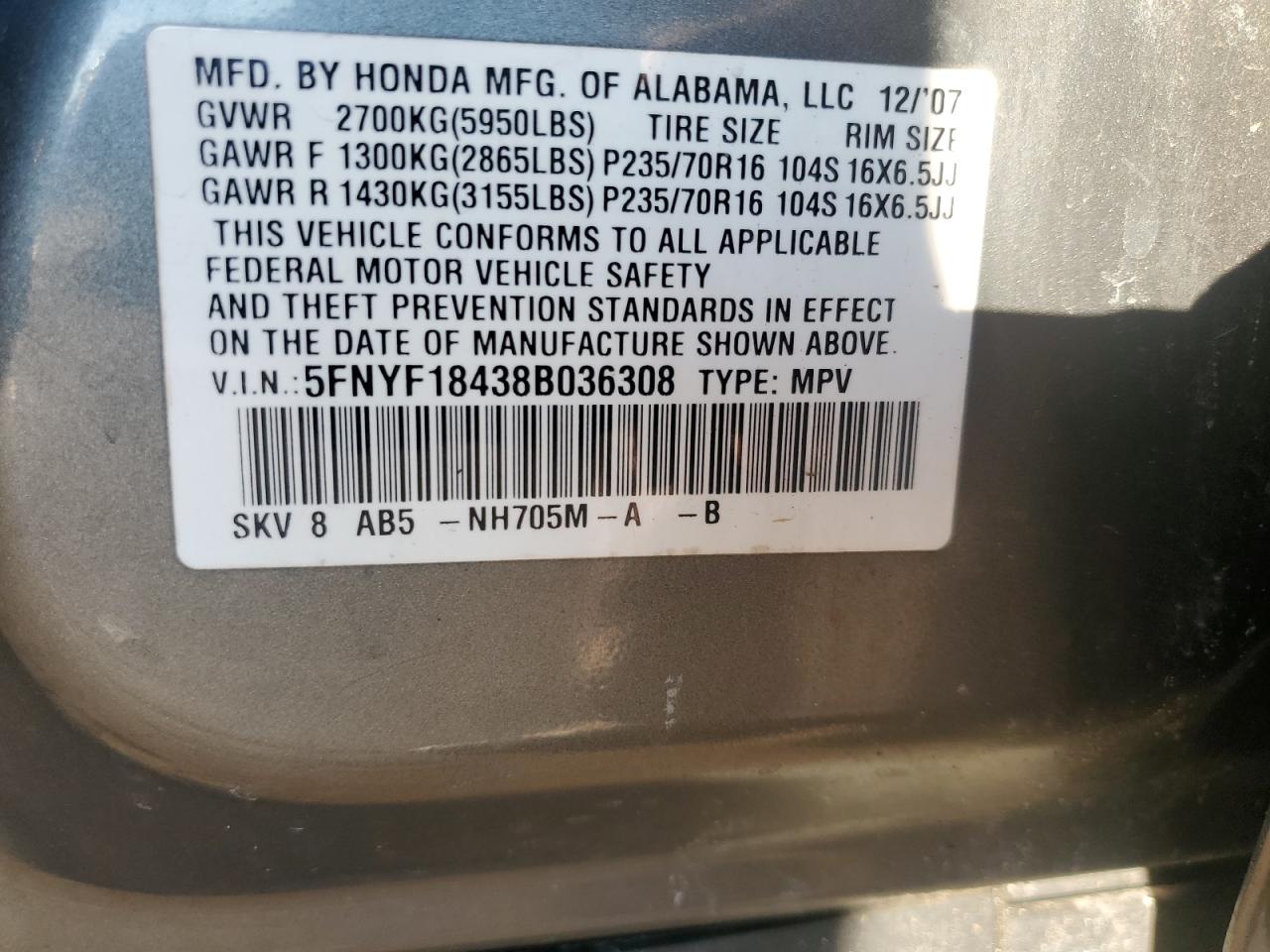 2008 Honda Pilot - Image 13