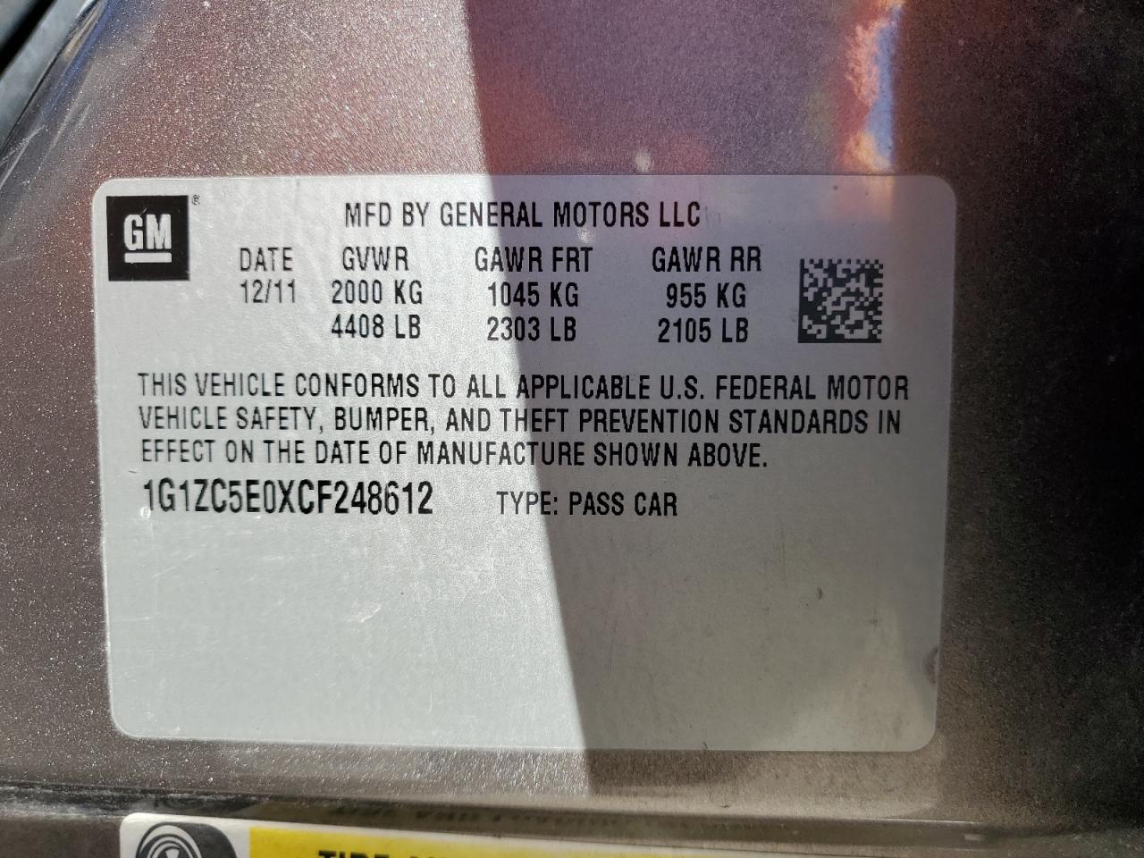 2012 Chevrolet Malibu - Image 12
