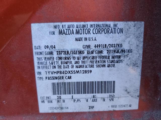 2005 MAZDA 6 S  