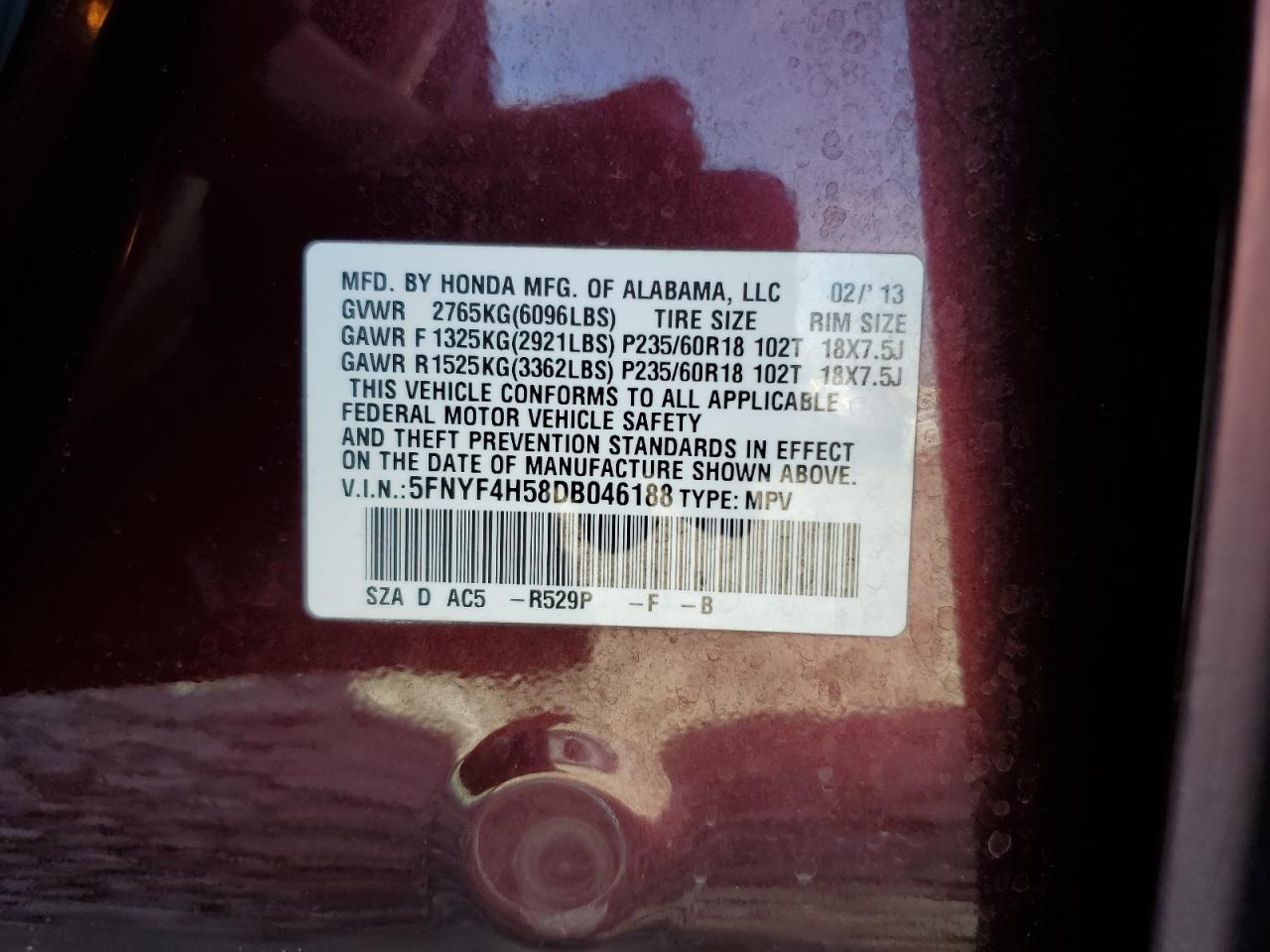 2013 Honda Pilot - Image 15