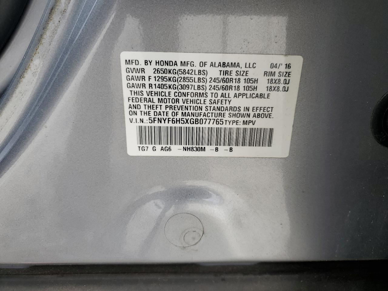 2016 Honda Pilot - Image 13