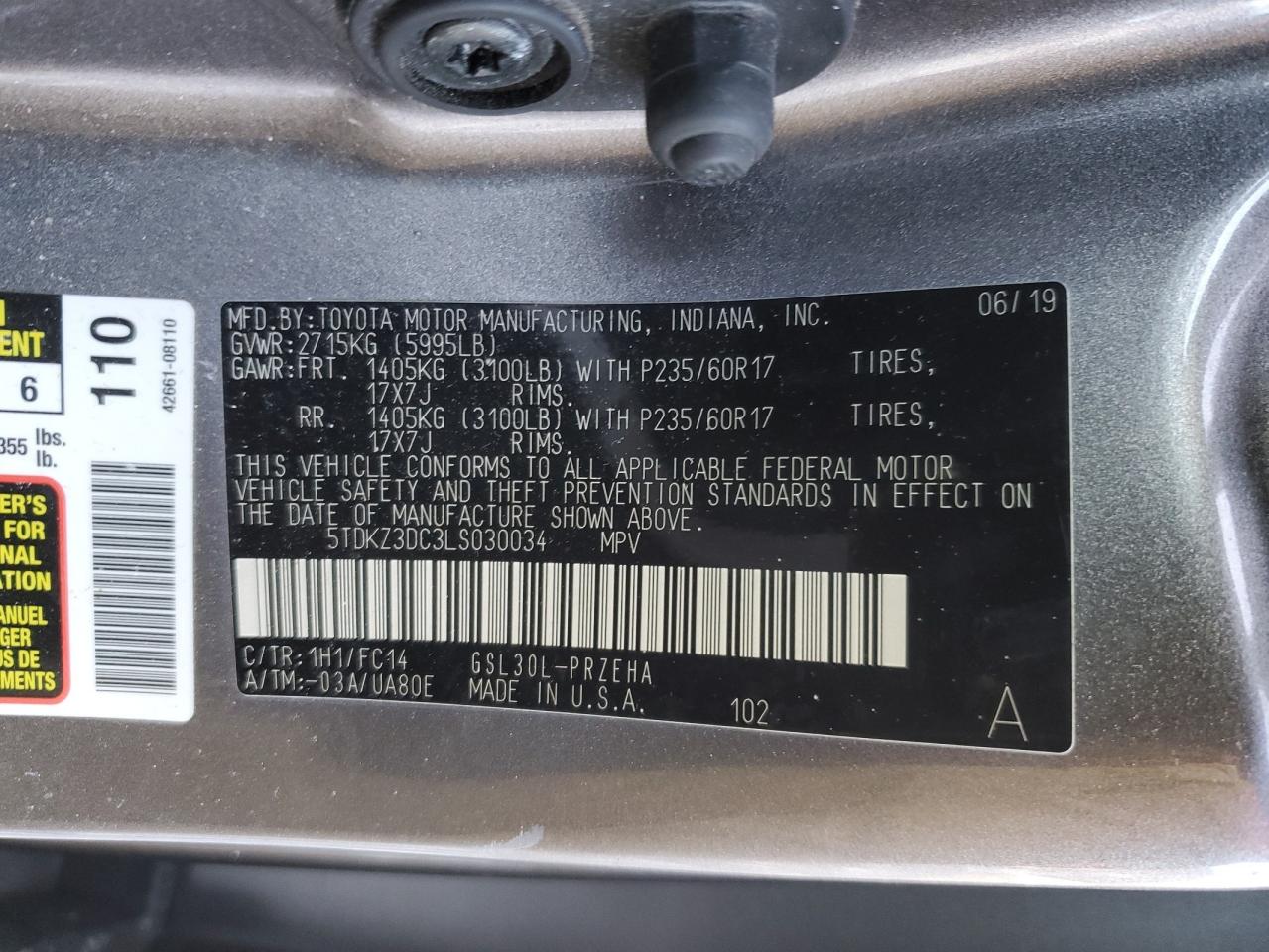 2020 Toyota Sienna - Image 15