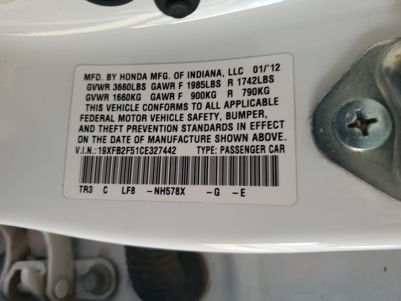 2012 Honda Civic - Image 12