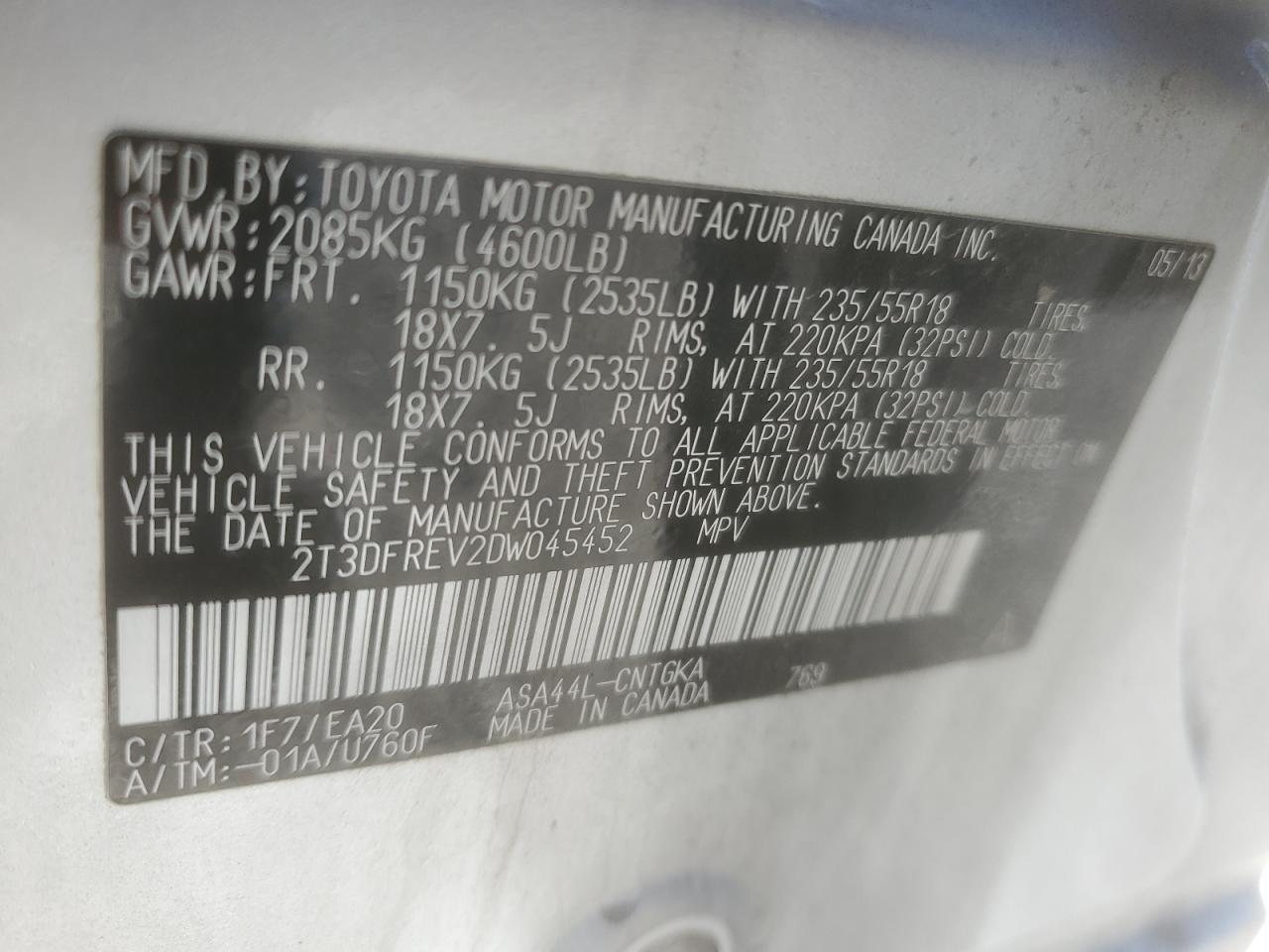 2013 Toyota RAV 4 - Image 13