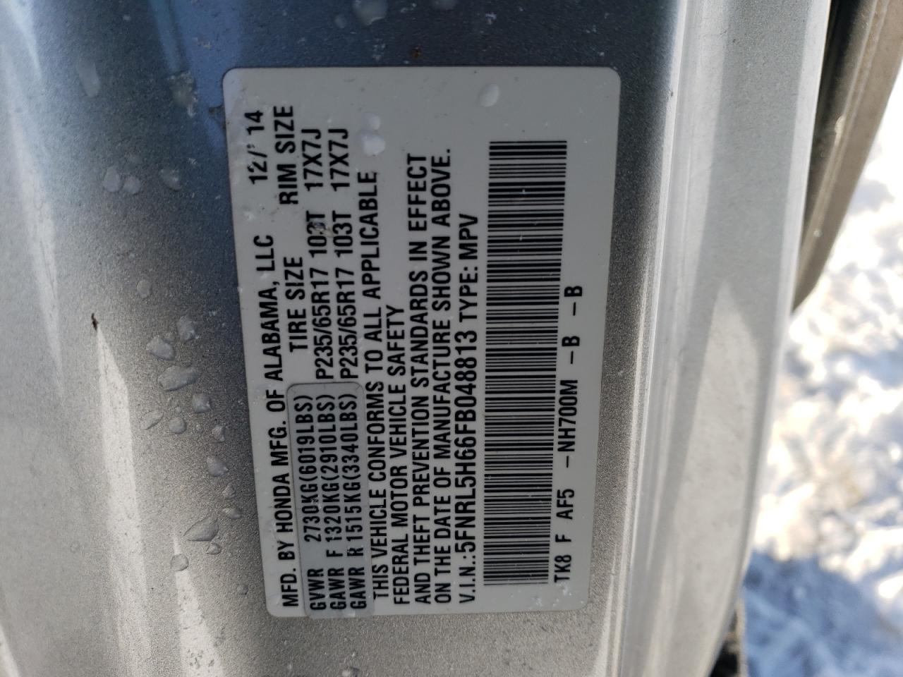 2015 Honda Odyssey - Image 15
